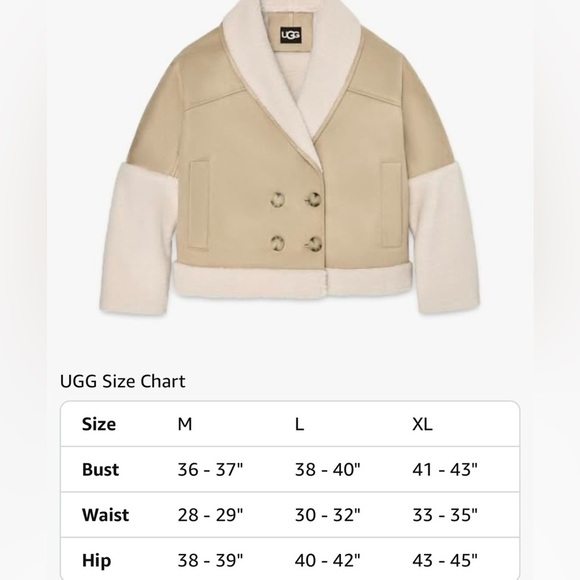 UGG Womens Mindy Luxefluff Jacket Size L NWT - Picture 13 of 13